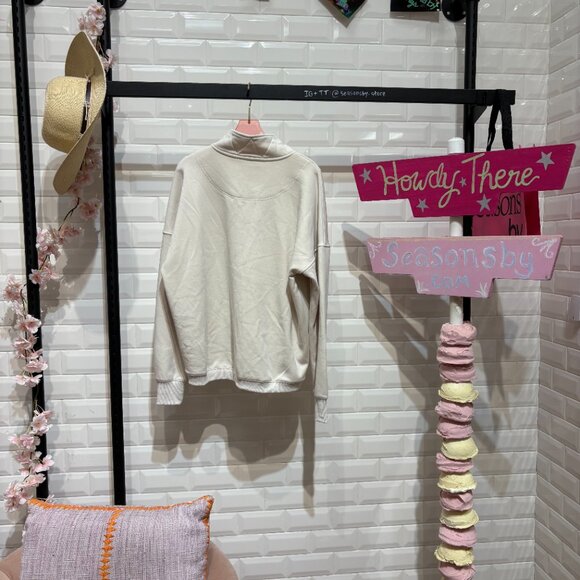 Snap Collar Pullover Sweatshirt- XC5314 - Picture 2 of 2